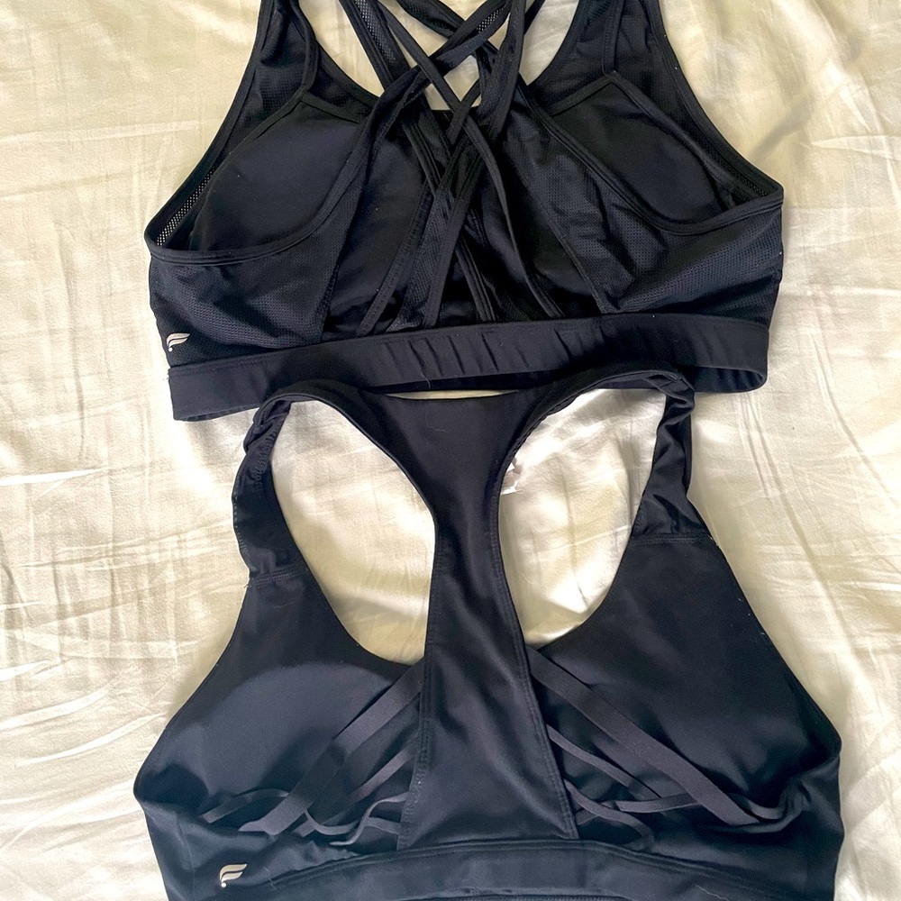 Fabletics XL Black Sports Bras, EUC